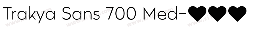 Trakya Sans 700 Med字体转换